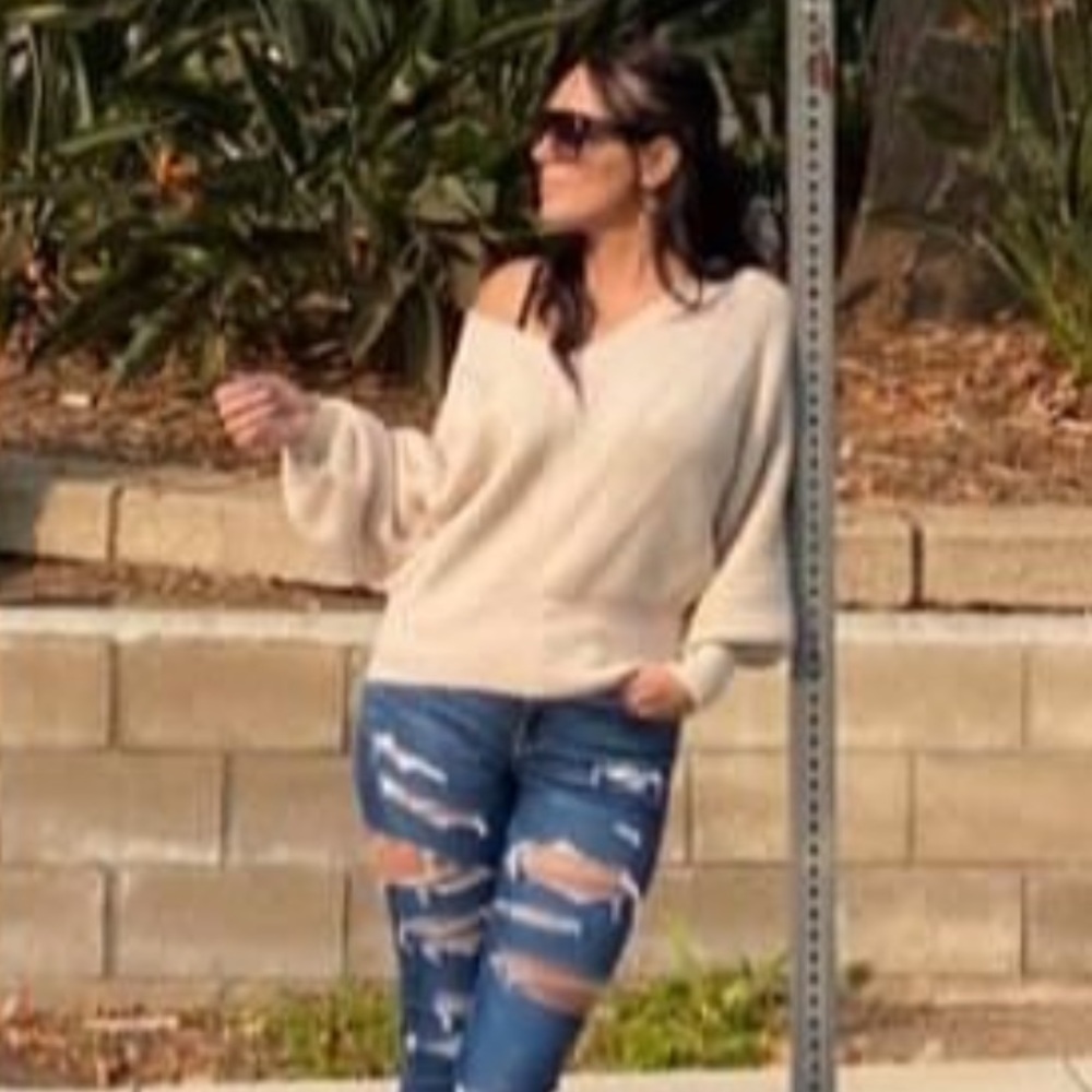 Marc NY off shoulder sweater